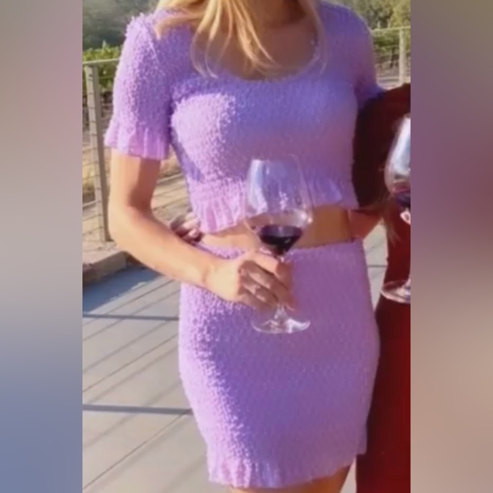 Fashion Nova Women’s Violet Co-Ord Set (Top + Skirt)